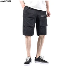 KLV шорты мужские s летние модные мужские с карманами стиль хлопок мульти-карман комбинезоны сплошной цвет армейский зеленый шорты Горячая Распродажа 9603