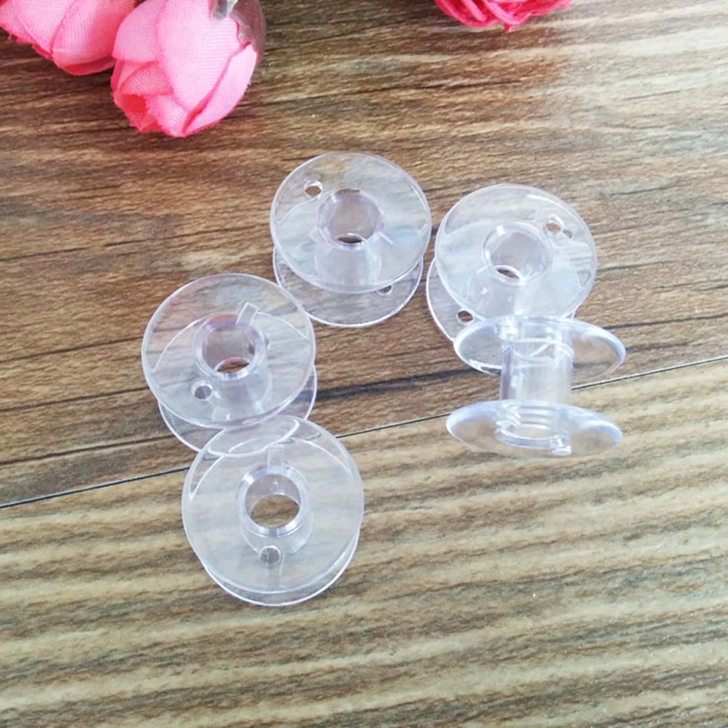 

25pcs Plastic Clear Home Sewing Machine Thread String Empty Bobbin Spools