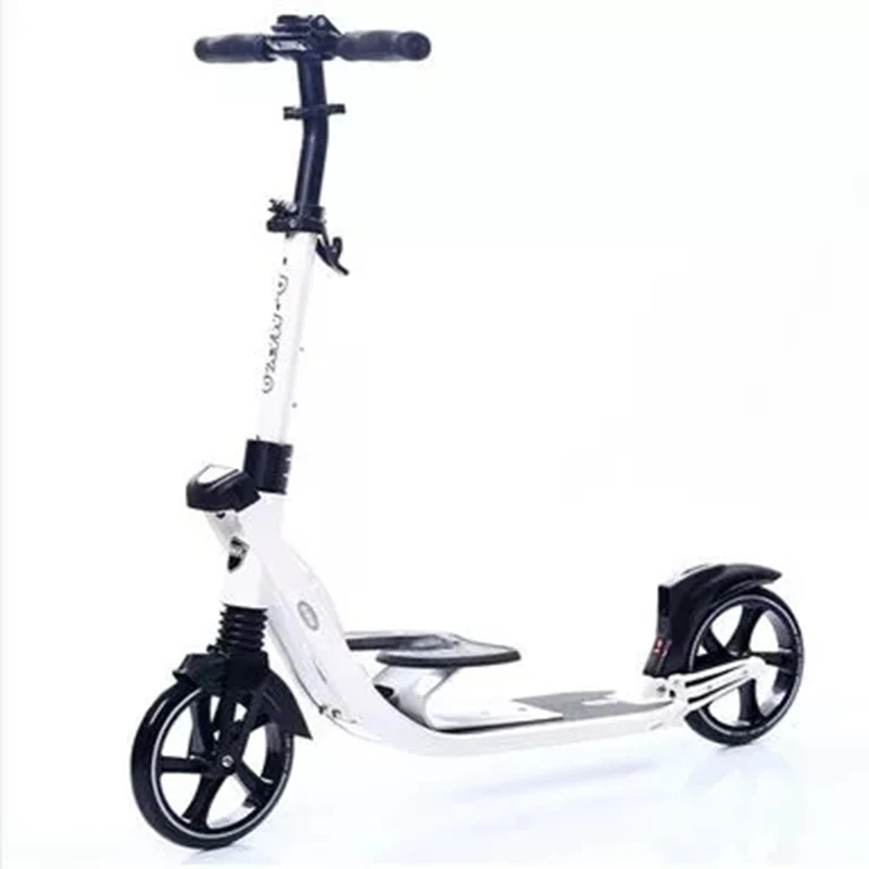 adult children kick scooter foldable PU 2wheels bodybuilding all aluminum shock absorption urban campus transportation