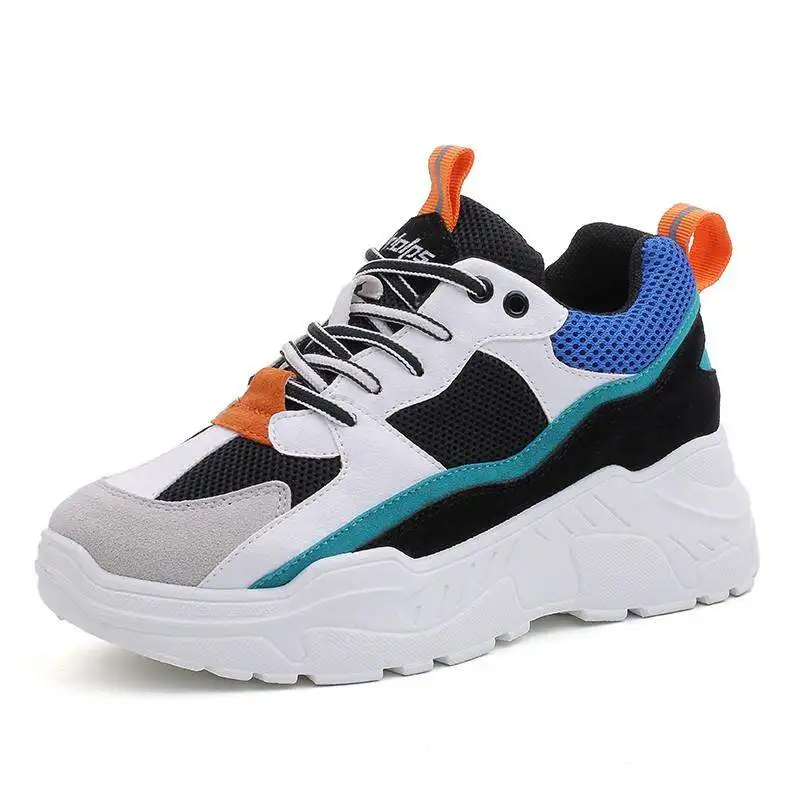 

Ins sports shoes female spring 2019 new super fire old shoes Korean casual thick bottom wild students running shoes