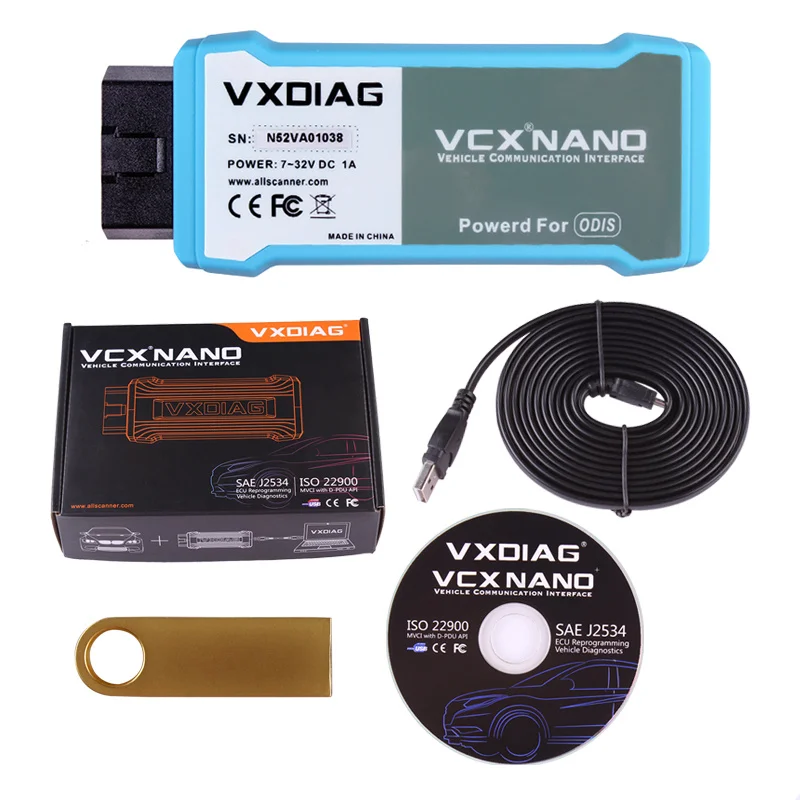 Wifi версия VXDIAG VCX NANO 5054 ODIS V3.03 для Audi/VW/Skoda/Seat поддерживающий UDS протокол лучше, чем VAS 5054A