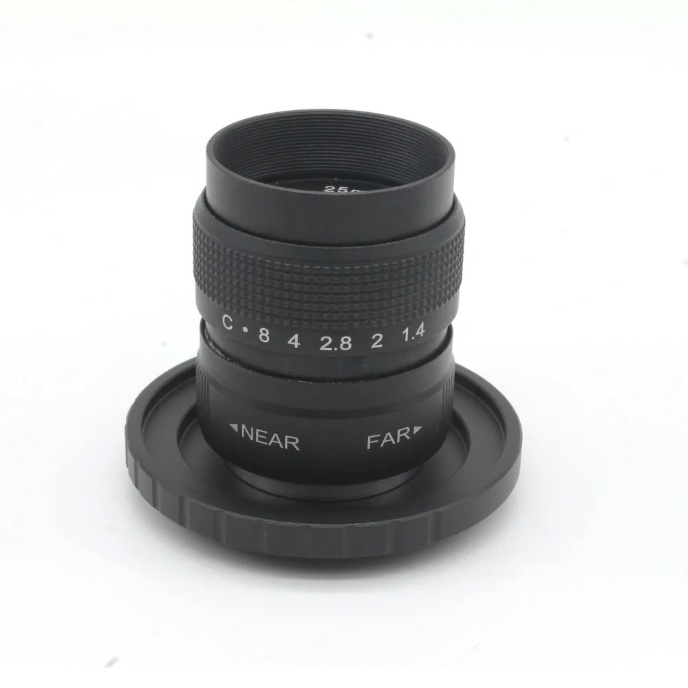 25 мм F1.4 CCTV TV кино объектив + крепление для EOS M Марко Бесплатная доставка|25mm f1.4|tv
