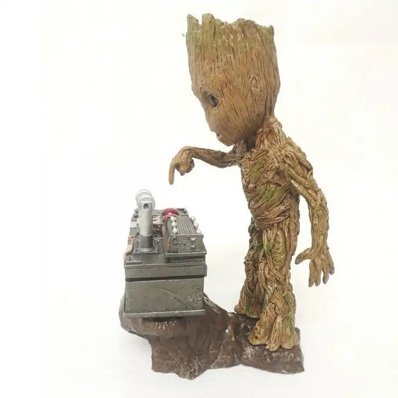 17 Modele Resine Gardiens De La Galaxie Bebe Caractere R Push Bombe Bouton Figure Statue Jouet Aliexpress