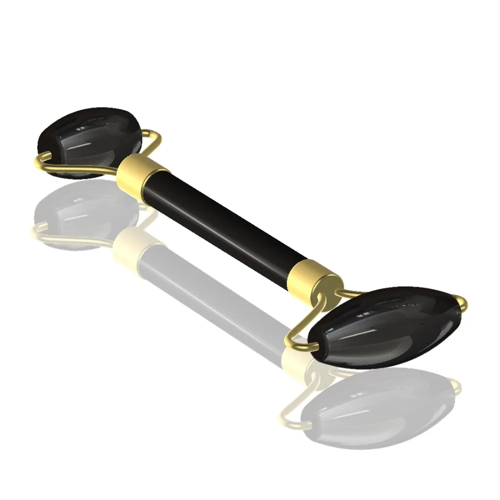 

Drop Shipping Obsidian Roller Massager Eye Massage Face-lifting Crystal Roller 100% Natural Stone Body Massage Tools