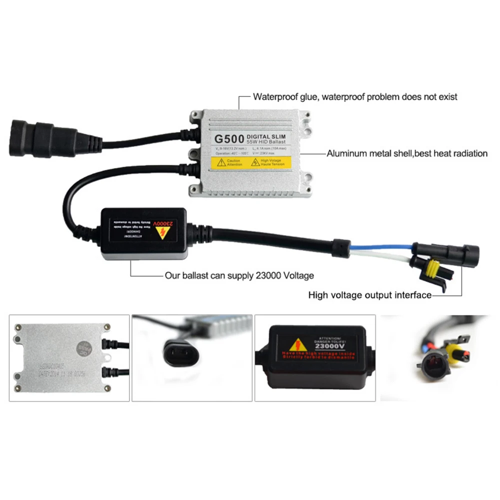 12V 55W D2S ксеноновый hid комплект D2C 4300k 6000k 8000k супер тонкий цифровой балласт d2s 55w