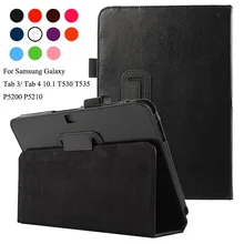 For Samsung Galaxy Tab 4 10.1 T530 T535 T531 Tab 3 10.1 P5200 P5210 P5220 Pu Leather tablet Stand Flip cover case For Samsung Galaxy Tab 4 10.1 T530 T535 T531 Tab 3 10.1 P5200 P5210 P5220 Pu Leather tablet Stand Flip cover case
