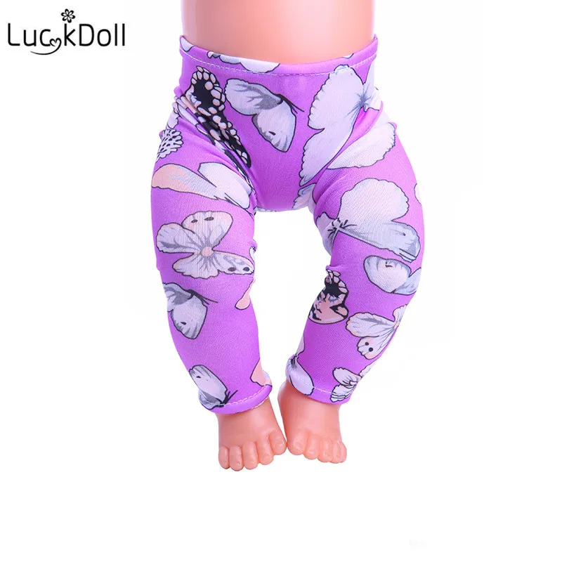 LUCKDOLL модные леггинсы подходят 18 дюймов Американский 43 см детская кукла одежда аксессуары, игрушки для девочек, поколение, подарок на день рождения