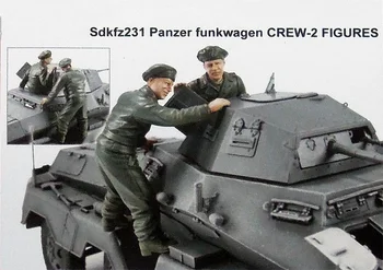 

Assembly Unpainted Scale 1/35 Panzer ancient include 2 (NO CAR )Crew figure Historical Resin Model Miniature Garage Kit