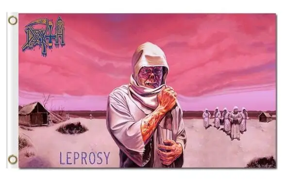 

Death 3x5ft pink rock band posters polyester banner flag