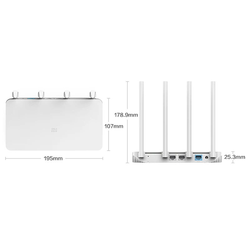 Оригинальный маршрутизатор Xiaomi 3A WiFi ретранслятор 64 Мб 802.11ac двухдиапазонный 2 4G/5