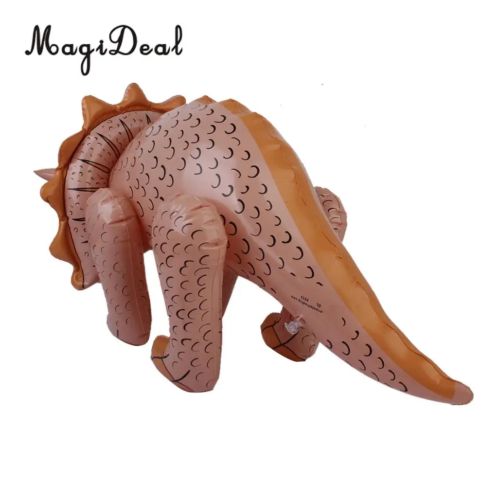 MagiDeal 1 шт. ПВХ надувные Трицератопс Динозавр Дети вечерние пользу бассейн пляж открытый игрушки животных