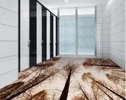 3d обои водонепроницаемый Ванная комната этаже гостиная лес пол 3d обои ПВХ самоклеющаяся обои