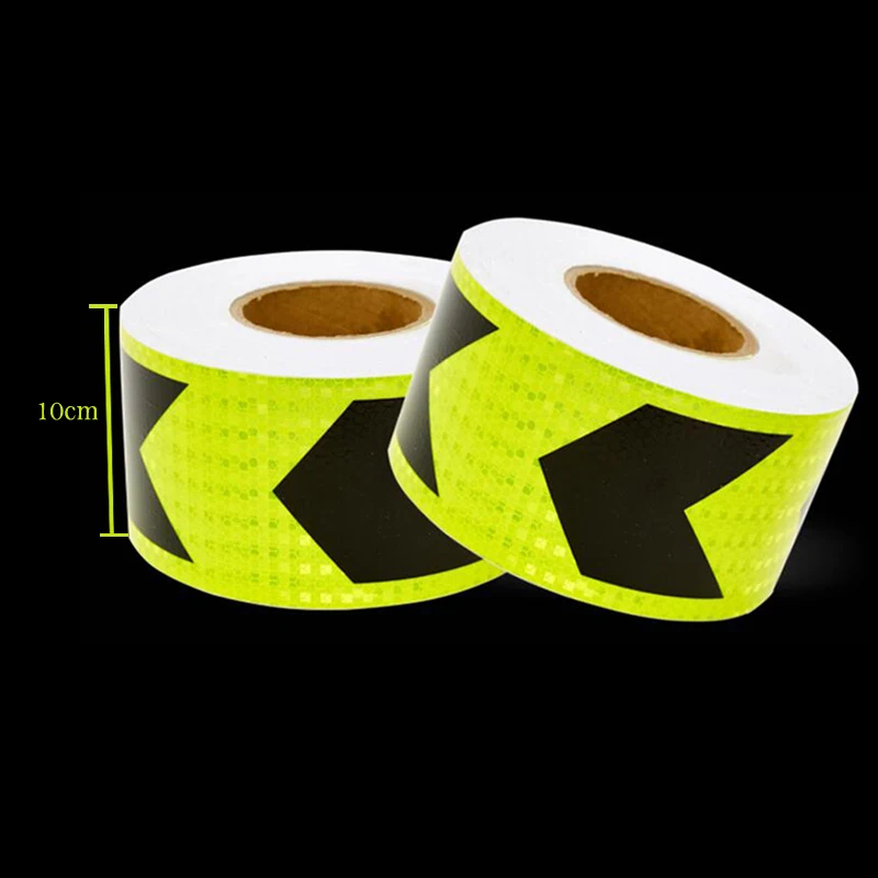 10cm X 5m High quality Safety Reflective Warning Tape Conspicuity Film Sticker Multicolor