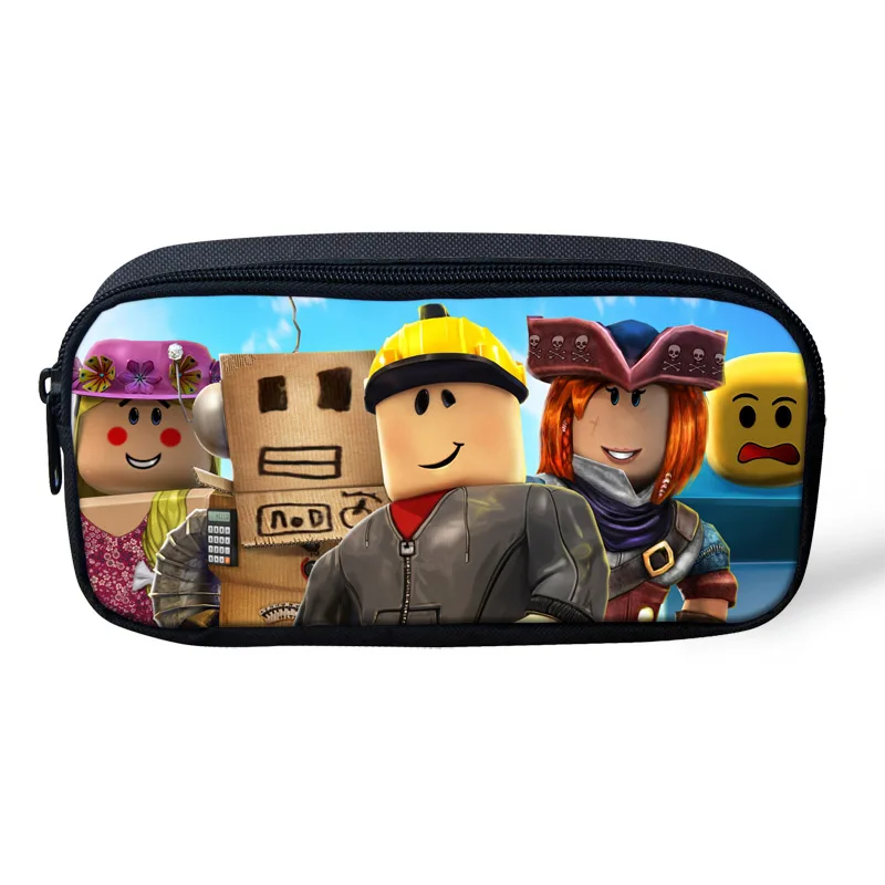 Roblox Pattern Children Pencil Case Game Bag Cosmetic Bags - 