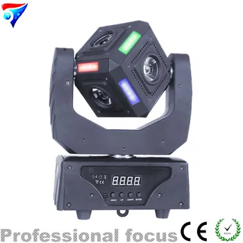 

Free Shipping led Mini 6x10w LED RGBW 4 in 1 LED Beam Moving Head stage Cube Light