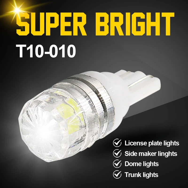 Hlxg 2 шт W5W SMD автомобиль T10 LED 194 168 клиновидная Замена заднего прибора панель лампы