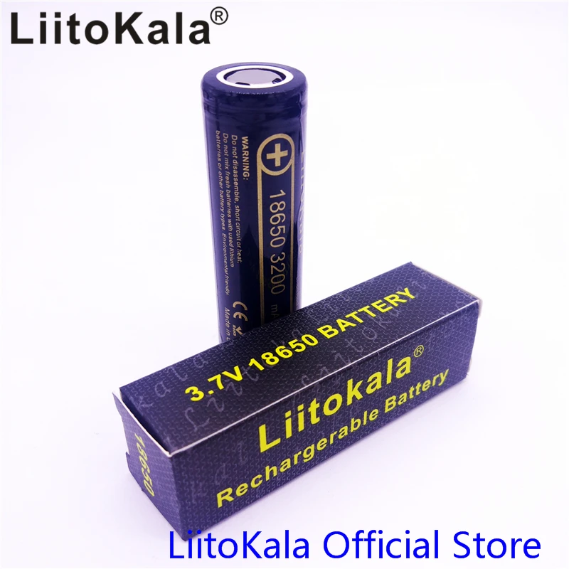 10 шт. LiitoKala Lii-32A 18650 3200mAh аккумуляторная батарея 3,7 v литий-ионные аккумуляторы 18650 3200mah батарея