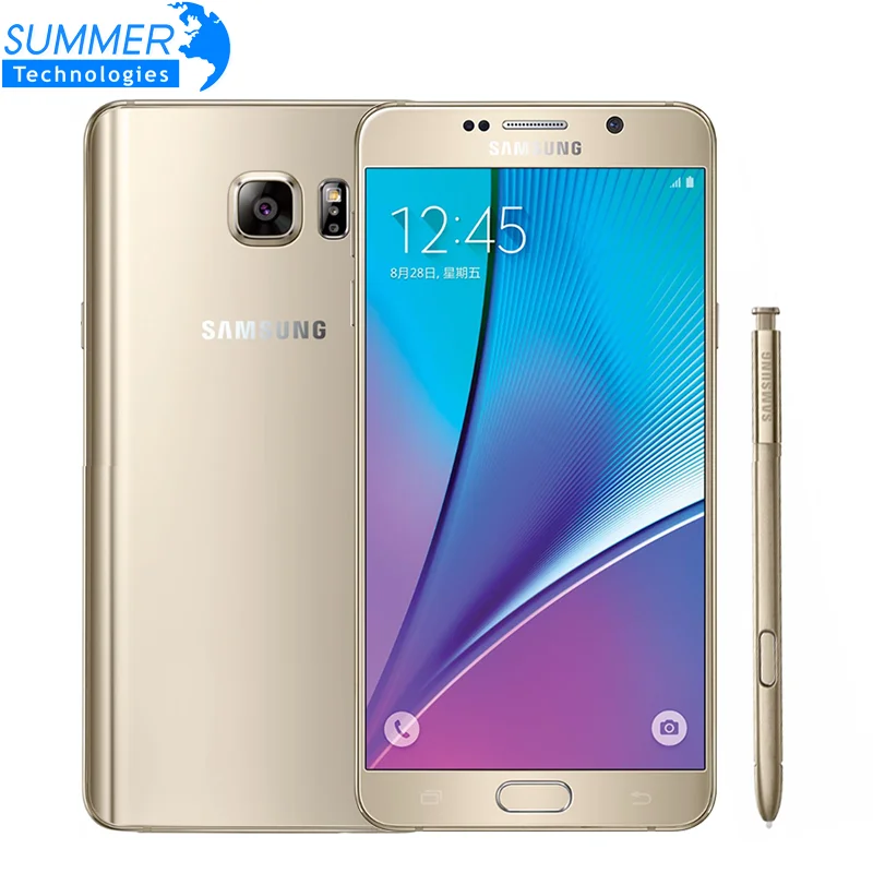 Оригинальный samsung galaxy Note 5 разблокирована Восьмиядерный мобильный телефон 4 | Смартфоны -32831810693