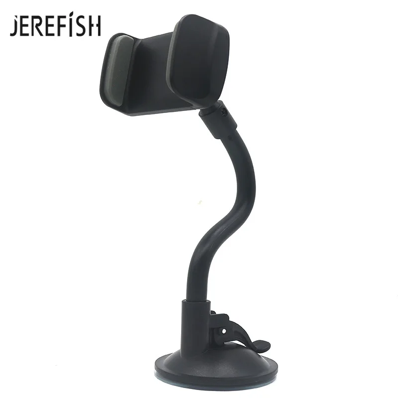 

JEREFISH Universal Suction Cup Car Phone Holder Auto Vehicle Windshield Stand Bracket Support for Mobile Interior Accessories