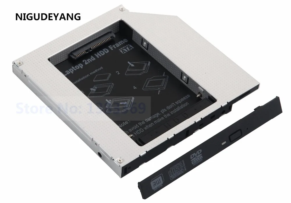 NIGUDEYANG 2nd HDD SSD жесткий диск SATA IDE Caddy для Sony Vaio VGN CR220E DVR K16 K17|ide caddy|2nd hddsata - ide |
