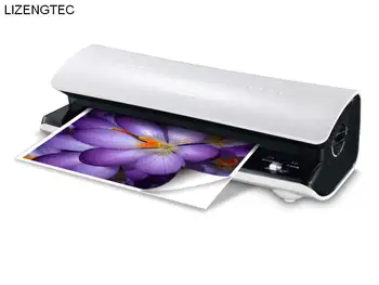 

Free Shipping LIZENGTEC New Design Professional Office Roll Laminator Machine for A4 Paper Document Photo with Adhesive
