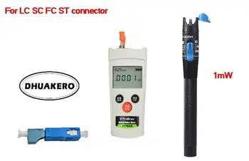 

free shipping AB19F mini small FTTH Fiber Optical Power Meter -70 + 10dBm 2 in 1 10mw visual fault locator with LC/SC adapter