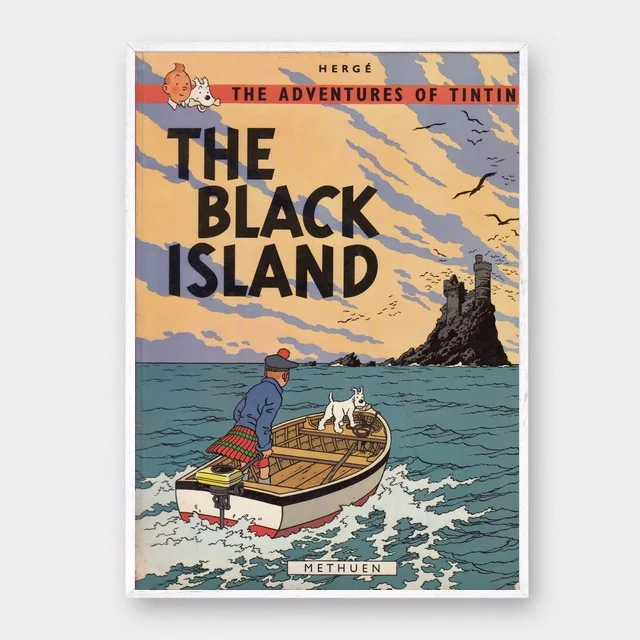 

The Adventures of Tintin Art Silk Fabric Poster Prints Home Wall Decor Painting