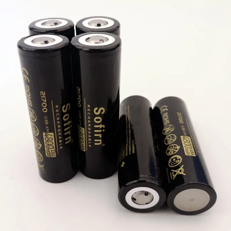 Sofirn Высокая стока 21700 батарея 4800 мАч литий-ионная батарея 48A 10C разрядка питания 3,7 в 21700 аккумуляторные батареи