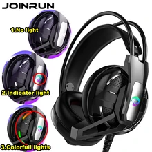 Joinrun Игровые наушники стерео наушники гарнитура наушники с микрофоном для ПК мобильного телефона игры интернет кафе