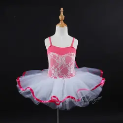 Юбка-пачка цветов радуги для бальных танцев костюм Блестки сцены балетные платья балерина детская одежда для девочек Одежда для бальных