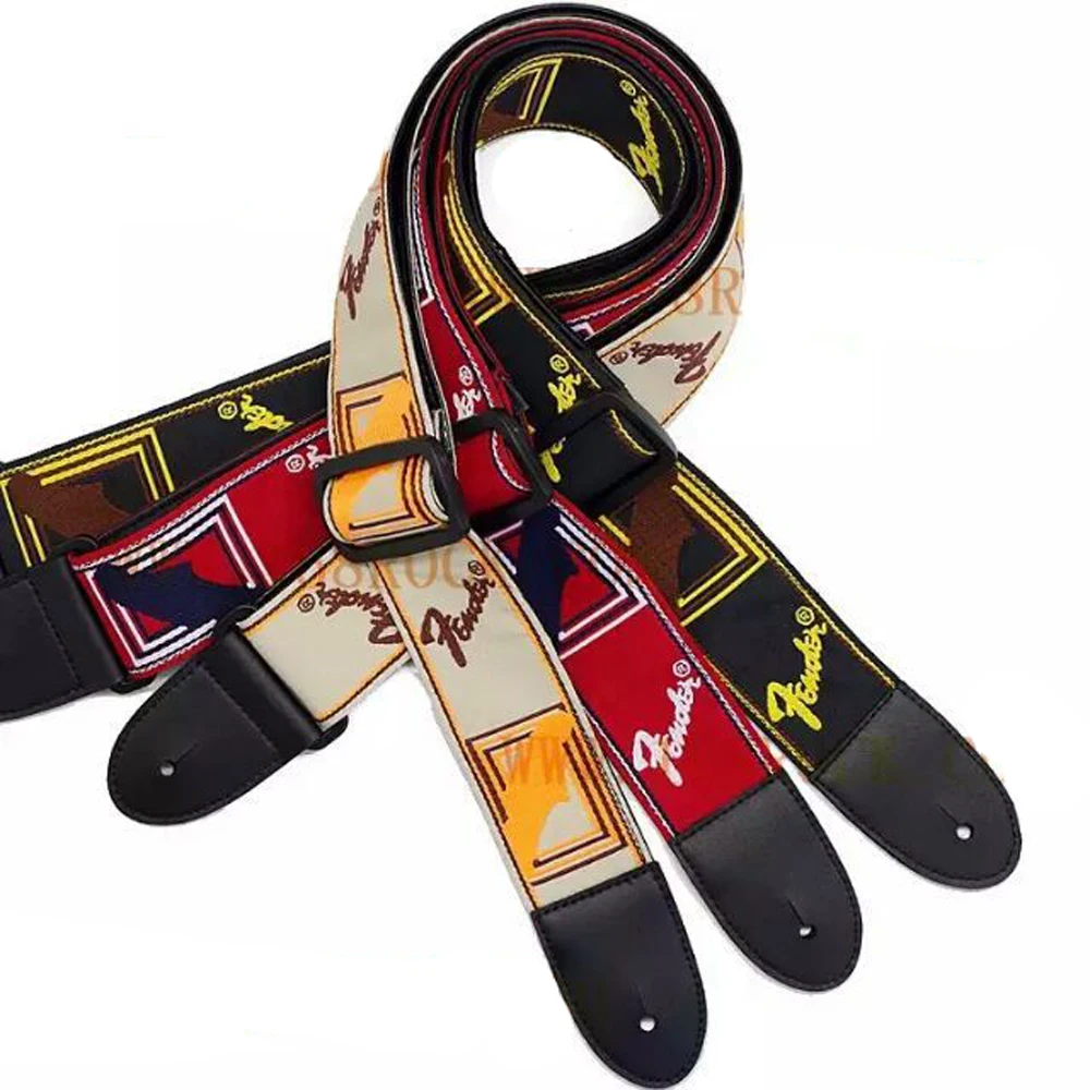 Classic Embroidery Electric Guitar Acoustic Guitar Folk Guitar Bass Strap