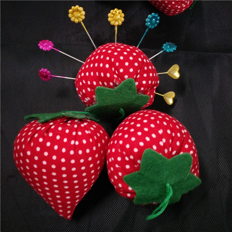 5pcs-Strawberry-Cross-Stitch-Needle-Sewing-Pin-Cushion-Button-Home-Tailors-Safety-Craft-DIY-Stitch-Sewing