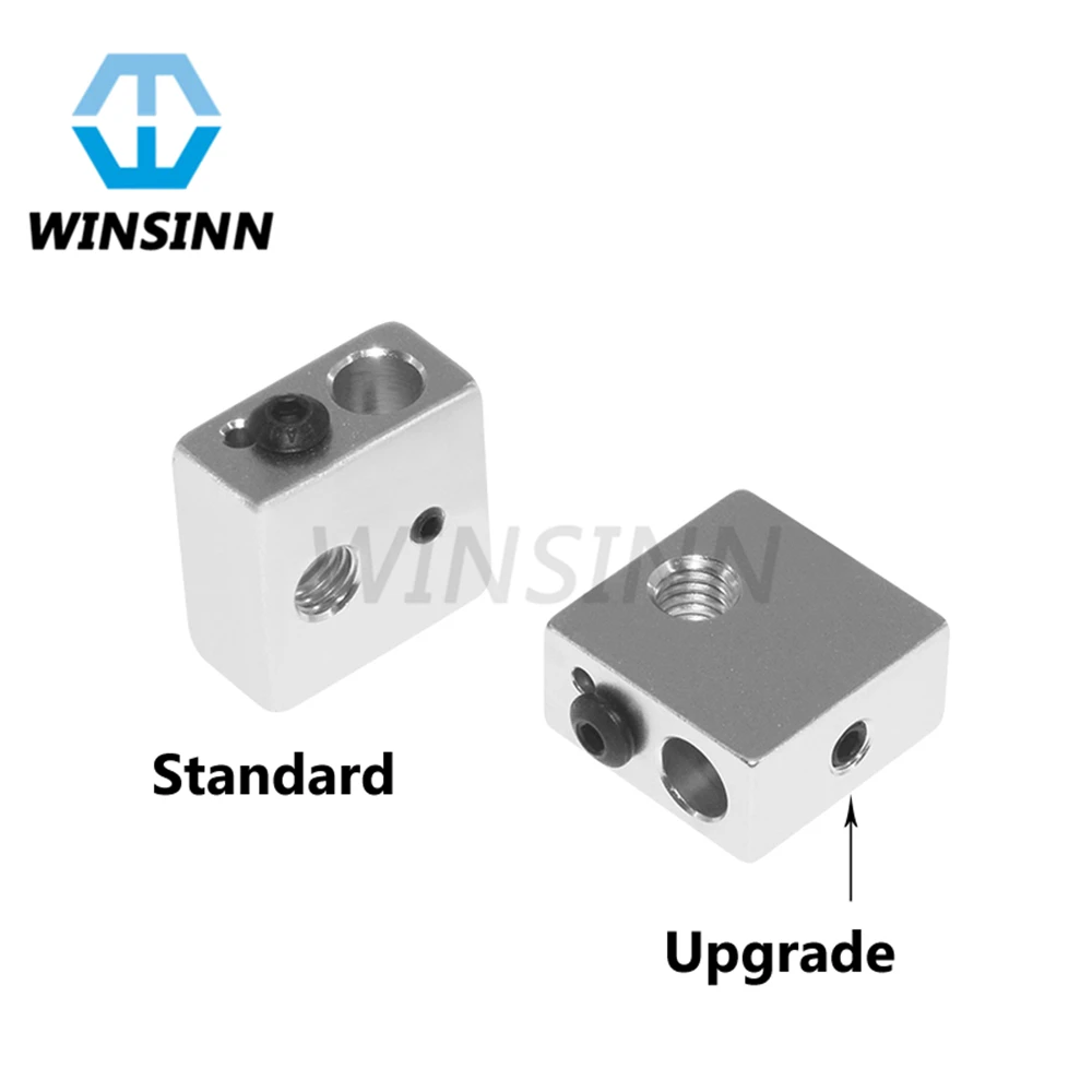 MK7 MK8 سخان كتلة ترقية الحرارة كتلة Makerbot الألومنيوم ل 3D طابعة الطارد Hotend RepRap بودين 20x20 x 10mm MK7 MK8 سخان كتلة ترقية الحرارة كتلة Makerbot الألومنيوم ل 3D طابعة الطارد Hotend RepRap بودين 20x20 x 10mm