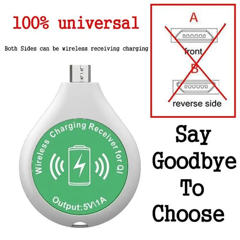 Excellent Quality Universal Qi Wireless Charger Receiver Adapter For Samsung Galaxy/HTC Wireless Charging Pad For iphone 6 6plus