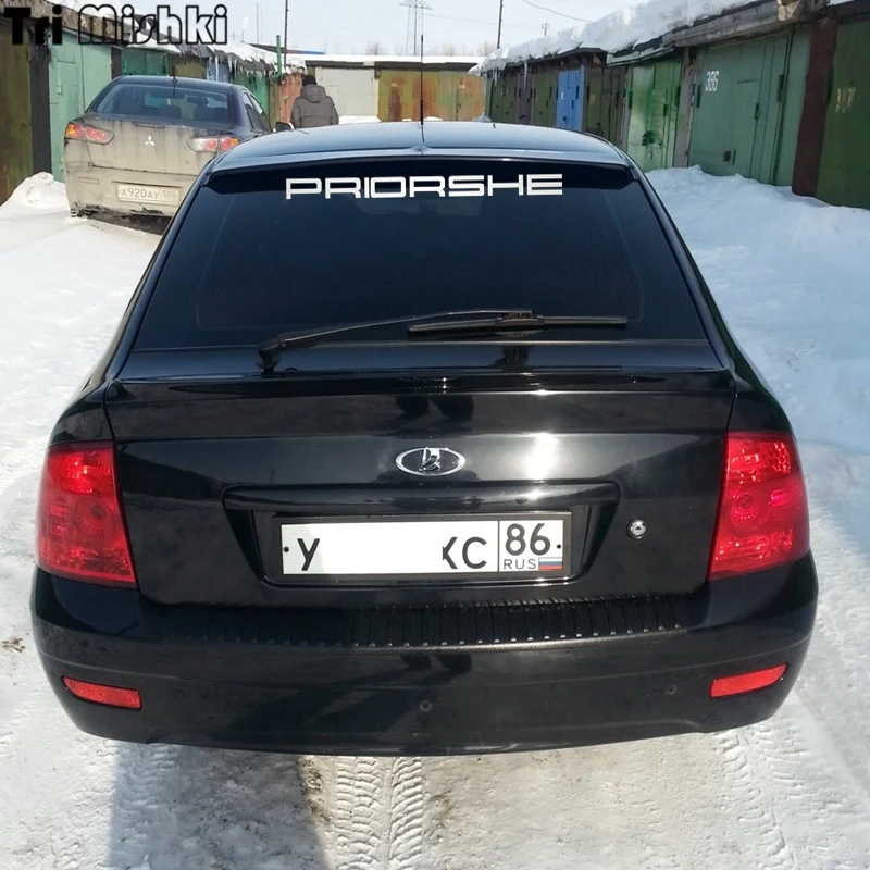Tri Mishki HZX302# 5.7*80см виниловые светоотражающие прикольные наклейки на авто приорше