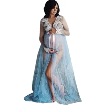 

Women Lace Maternity Dress WomenPregnancy Lace Long Maxi Sexy Club Dress Zwangerschaps Jurk Voor Fotografie Maternity Dresses