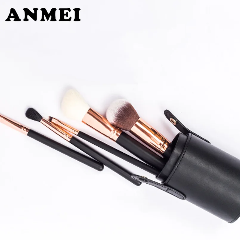 5pcs/kits Brand Black Gold Luxury Makeup Brushes Set Professional