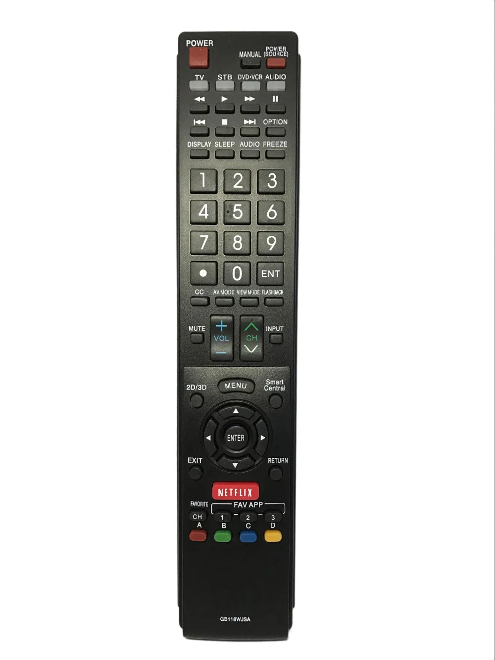 Replacement Remote Control GB118WJSA for SHARP AQUOS TV | Электроника
