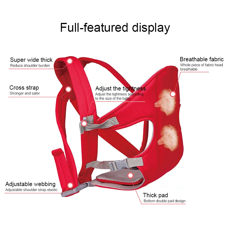Детское поясное кресло-переноска для детей, для прогулок, для ношения на плече, с ремнем на талии, для детей, для младенцев