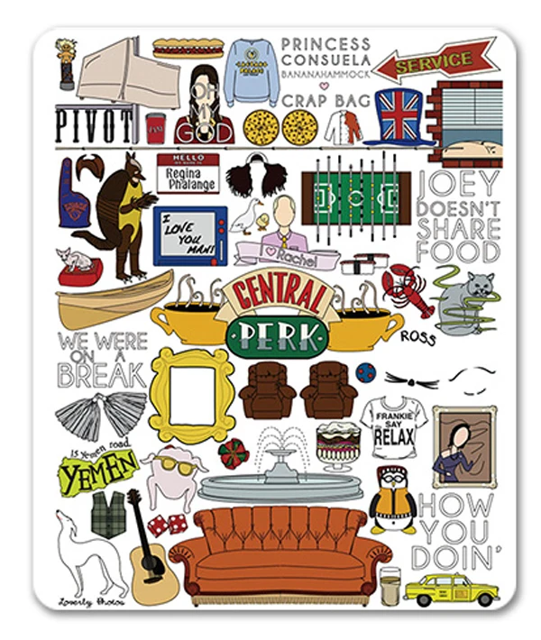 

New Friends TV Show Centrel Perk Computer Mouse Mat Mouse Pad