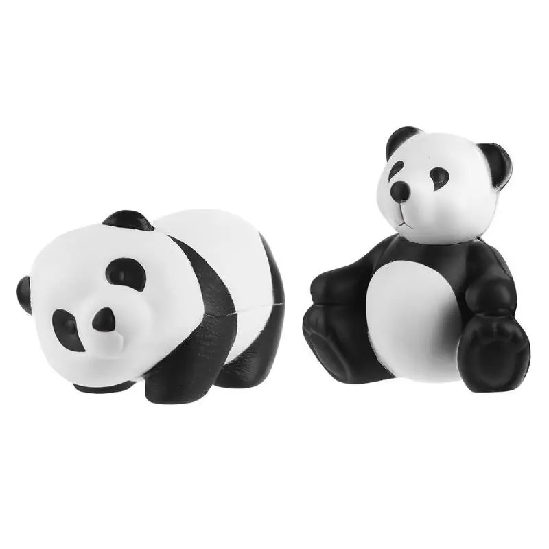 

Squeeze Kawai panda Bear shape Soft Bread Toy Key PU Slow rebound quishies anti stress squishi Reliever toys for Kids