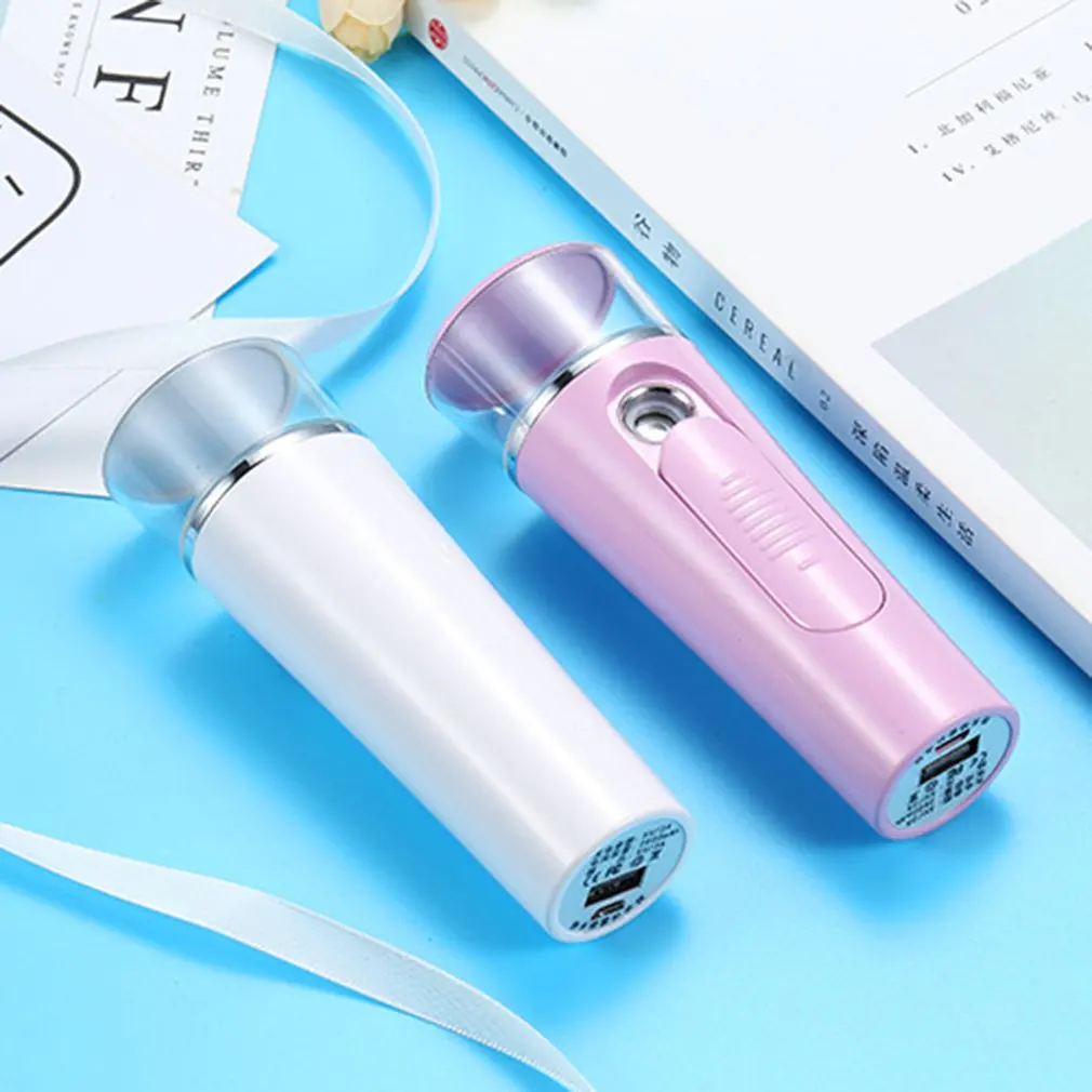 Косметический расходомер для лица с usb зарядкой портативный нано спрей