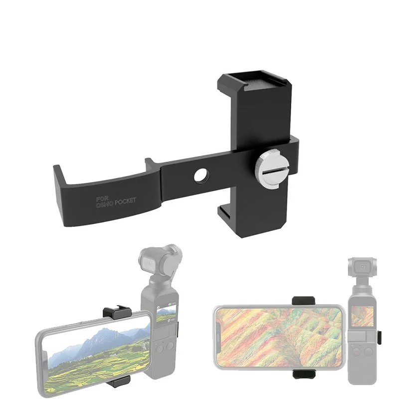 

Aluminum Alloy Mobile Phone Holders for DJI Osmo Pocket Handheld Gimbal Accessories Mounts Adptor for Shooting Photography