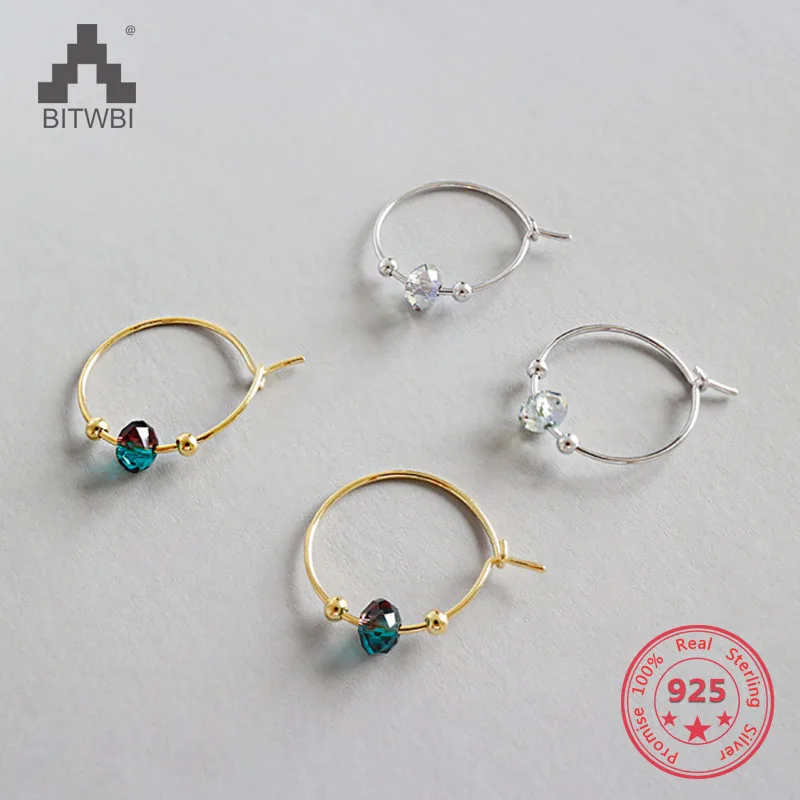 

100% S925 Sterling Silver Fashion Handmade Austrian Crystal French Style Earrings