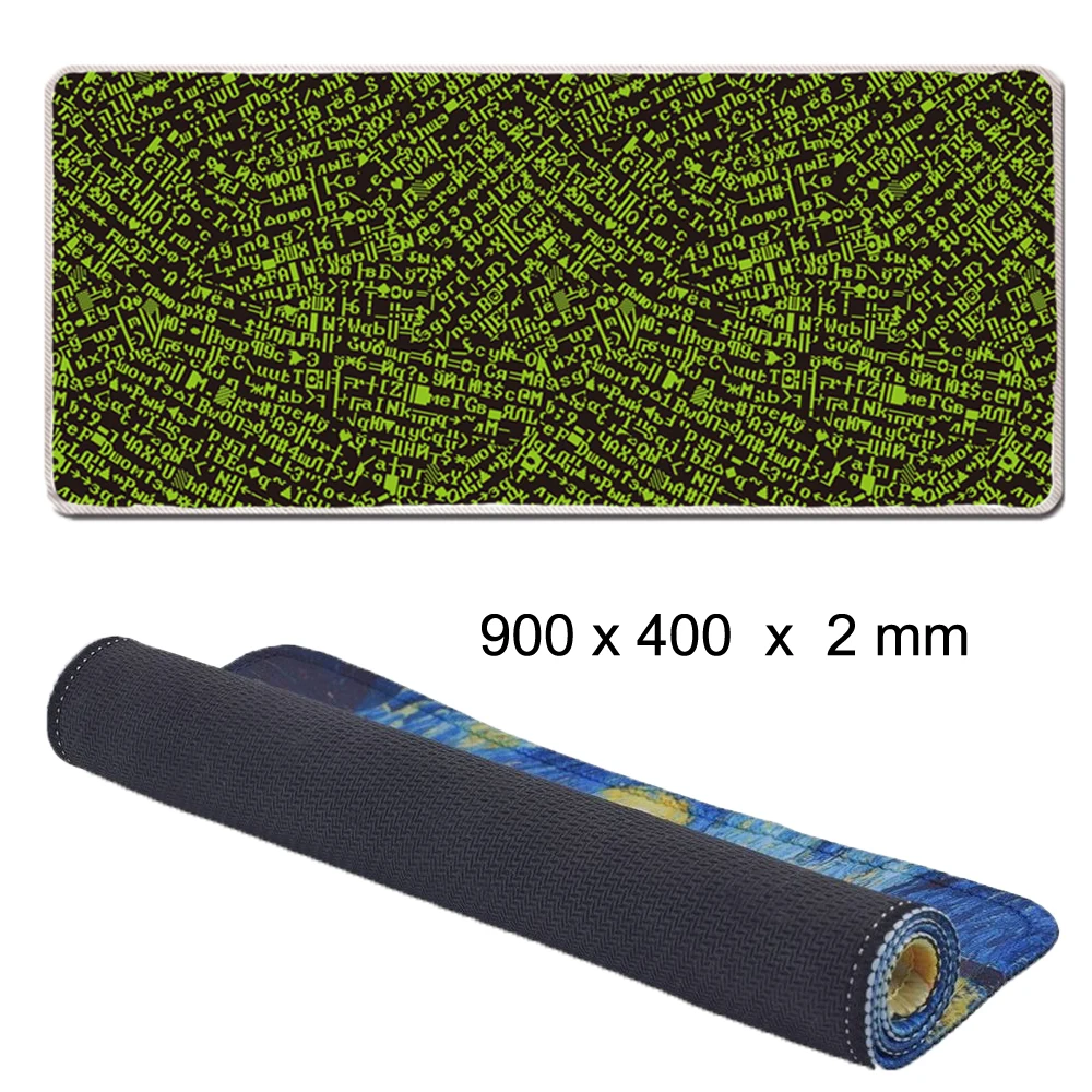 

Viviration Locked Edge Gaming Rubber Mat Soft Mousepad New XL Size 40x90cm Large Non-slip Gamer Gaming Pad For Laser Mouse Mice