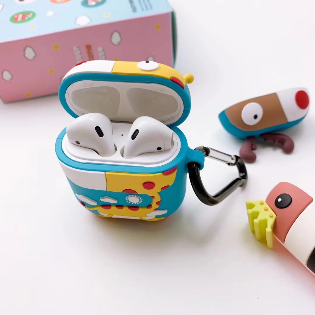 For AirPods Apple Case Cute Cartoon Earphone Case Cover Soft Silicone Protective Skin Bag for Airpods Wireless Earphone Case For AirPods Apple Case Cute Cartoon Earphone Case Cover Soft Silicone Protective Skin Bag for Airpods Wireless Earphone Case