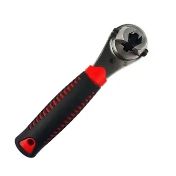 

Adjustable Ratchet Wrench 6-22mm Wrench Auto Repair Quick Release Combination Manual Spanner Ratchet Hand Tool