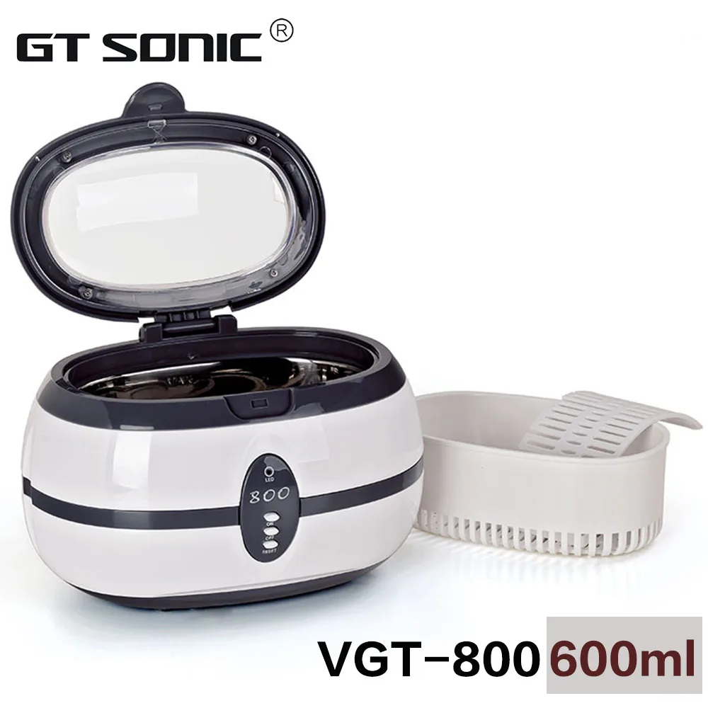 Household mini ultrasonic jewelry cleaner 600ml 40KHz 35W China manufacture VGT 800in