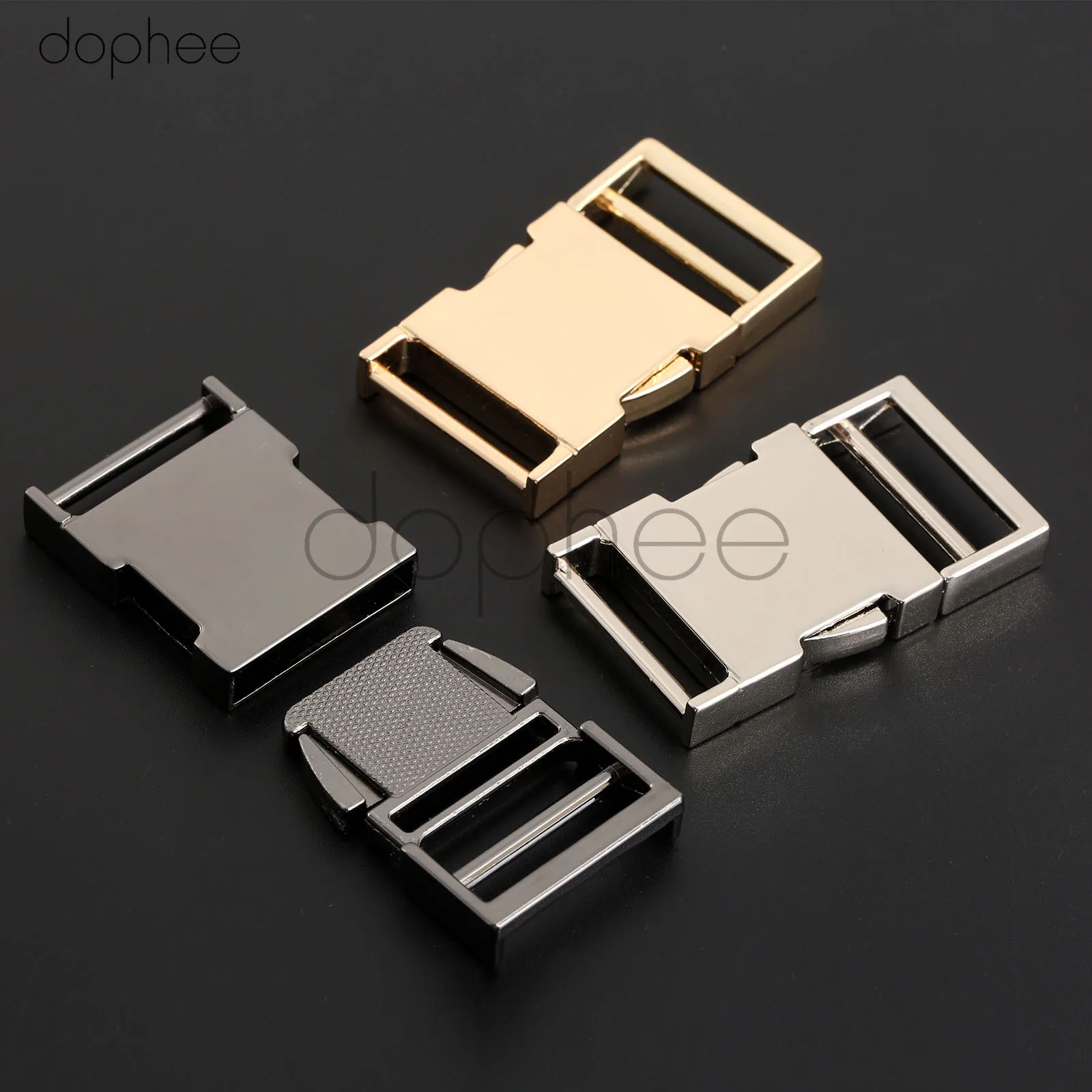 

dophee 1pcs 53*30mm Metal Bag Buckle Safety Buckle For Bracelet Purse Luggage Handbag Leather Belt Dog Collar DIY Accessories