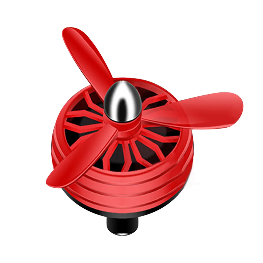 Автомобильный освежитель воздуха Духи клип вентиляционный запах для воздуха contion выход воздушный пропеллер орнамент экспорт - Название цвета: Red